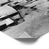 Poster Vue de Nome, Alaska avec neige (Coin)