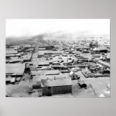 Poster Vue de Nome, Alaska avec neige (Devant)