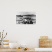 Poster Vue de North Bend, Oregon Photographie (Cuisine)