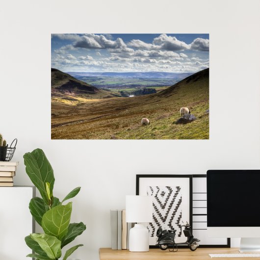 Poster Vue de Pentland Hill à Édimbourg (Bureau à domicile)