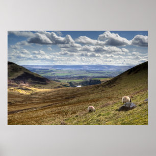 Poster Vue de Pentland Hill à Édimbourg