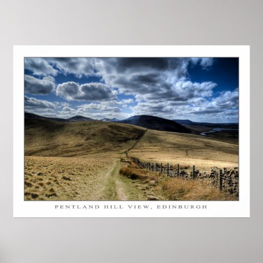 Poster Vue de Pentland Hill II (Devant)