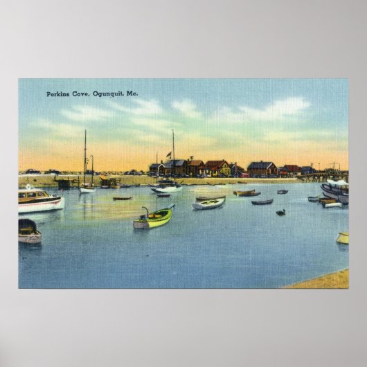 Poster Vue de Perkins Cove (Devant)