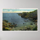 Poster Vue de Perkins Cove, Scène de natation (Devant)
