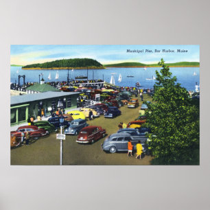 Poster Vue de pilier municipal