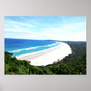 Poster Vue de plage de baie de Byron