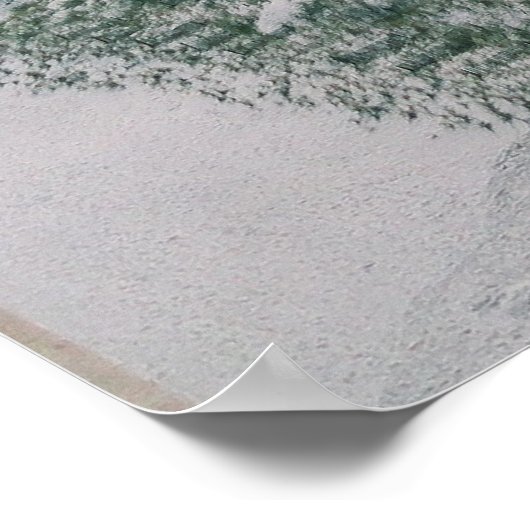 Poster Vue de plage du matin (Coin)