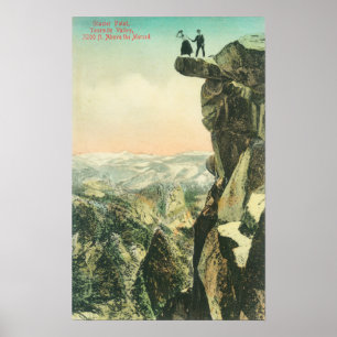 Poster Vue de point de glacier regardant au-dessus de