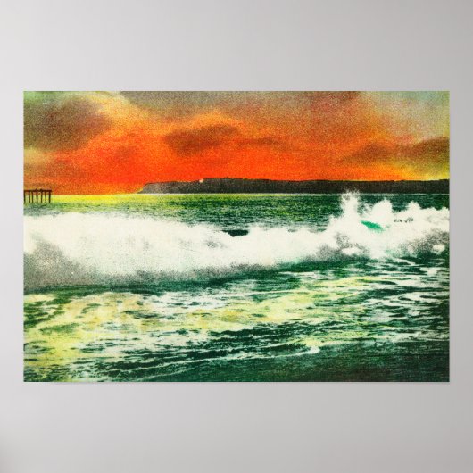 Poster Vue de Point Loma à SunsetCoronado, CA (Devant)