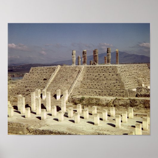 Poster Vue de Pyramide B, précolombienne (Devant)