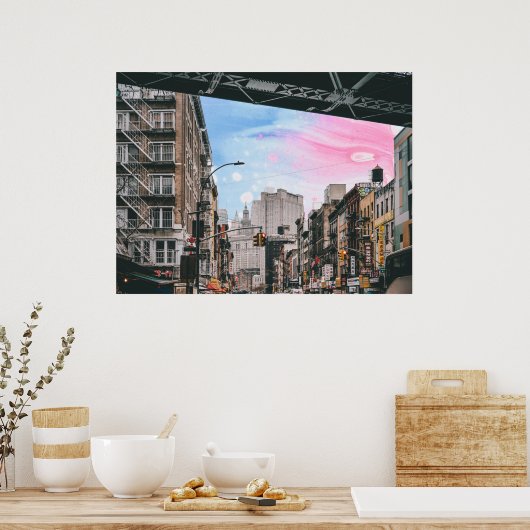 Poster vue de rue (Cuisine)