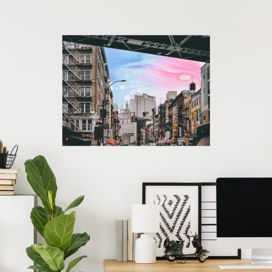 Poster vue de rue (Bureau à domicile)