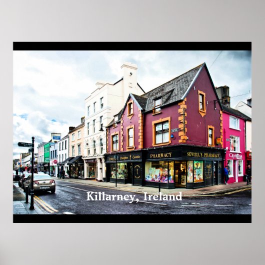 Poster Vue de rue de Killarney, Irlande (Devant)