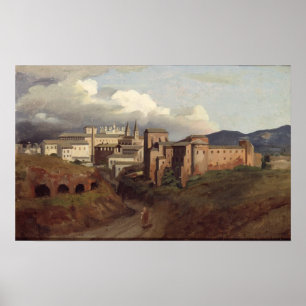 Poster Vue de Saint John Lateran, Rome, 1822