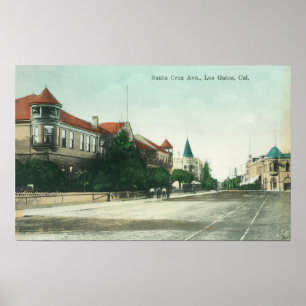 Poster Vue de Santa Cruz AvenueLos Gatos, CA