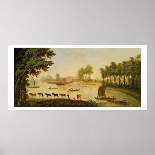 Poster Vue de Shepperton sur la Tamise, après (Devant)