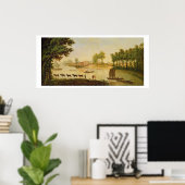 Poster Vue de Shepperton sur la Tamise, après (Bureau à domicile)