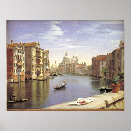 Poster Vue de Skovgaard sur le Grand Canal, Venise (Devant)
