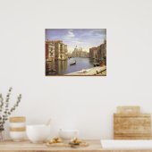 Poster Vue de Skovgaard sur le Grand Canal, Venise (Cuisine)