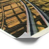 Poster Vue de Steeplechase Rollercoaster (Coin)