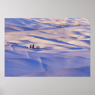Poster Vue de Steptoe Butte des collines ondulantes
