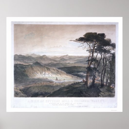 Poster Vue de Sutter's Mill et de Culloma Valley (Devant)