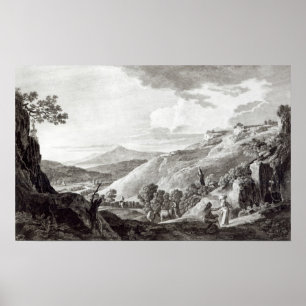 Poster Vue de Tarquinia et de Corneto