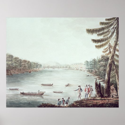 Poster Vue de Ticondéroga d'un point de vue (Devant)