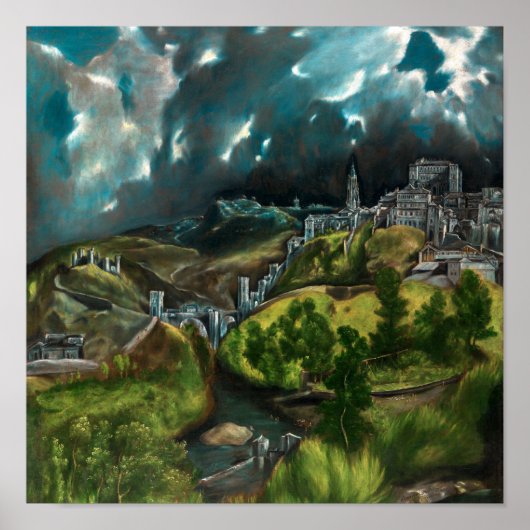 Poster Vue de Tolède | El Greco | (Devant)