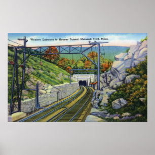 Poster Vue de traînée de Mohawk de W. Entrance à Hoosa