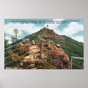 Poster Vue de traînée de pied au sommet