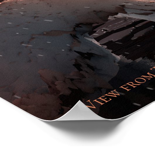 Poster Vue de Trappist-1f Exoplanet (Coin)