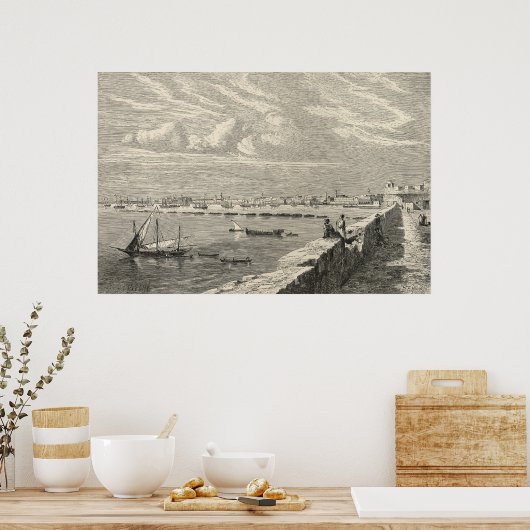 Poster Vue de Tripoli (Cuisine)