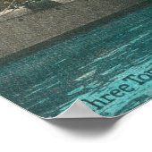 Poster Vue de trois destroyers torpilles à quai (Coin)