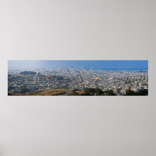 Poster Vue de Twin Peaks San Francisco (Devant)