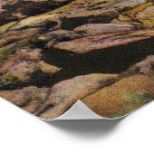 Poster Vue de Union Bluffs Rocks et Surf à York (Coin)