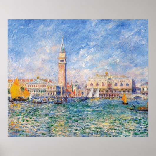 Poster Vue de Venise par Renoir (Devant)