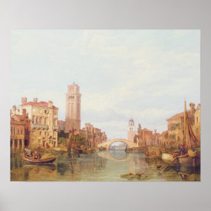 Poster Vue de Vérone, 1848 (huile sur toile)