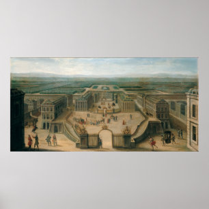 Poster Vue de Versailles des d'Armes d'endroit