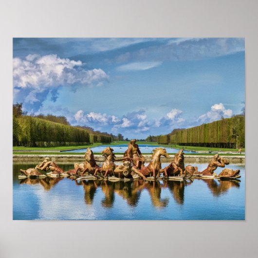 Poster Vue De Versailles, France, Imprimer (Devant)