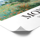 Poster Vue de Vétheuil par Claude Monet (Coin)