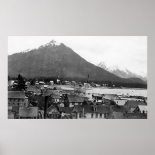 Poster Vue de ville de Sitka, Alaska PhotographSitka, AK
