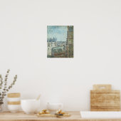 Poster Vue de Vincent's Window, Vincent Van Gogh (Cuisine)