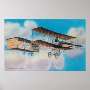 Poster Vue de Voisin BiplaneFrance