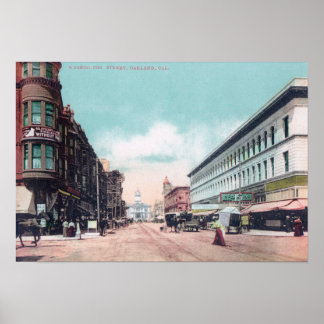 Poster Vue de Washington StreetOakland, CA
