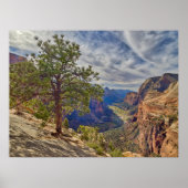 Poster Vue de Zion Canyon depuis Angels Landing (Devant)