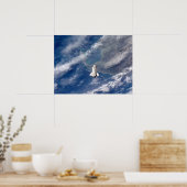 Poster Vue d'ensemble de la navette spatiale de ISS (Cuisine)