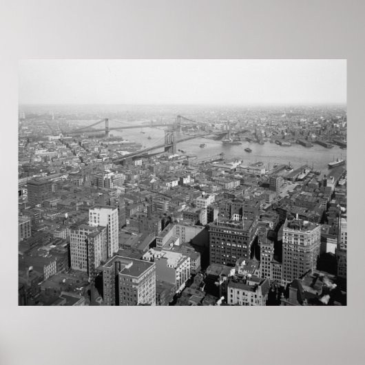 Poster Vue d'ensemble de New York (Devant)