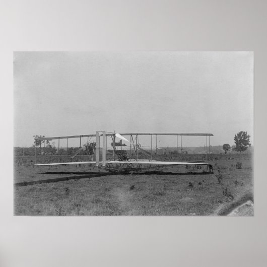 Poster Vue d'ensemble du plan de Wright Brothers (Devant)