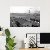 Poster Vue d'ensemble du port de Boston (Bureau à domicile)